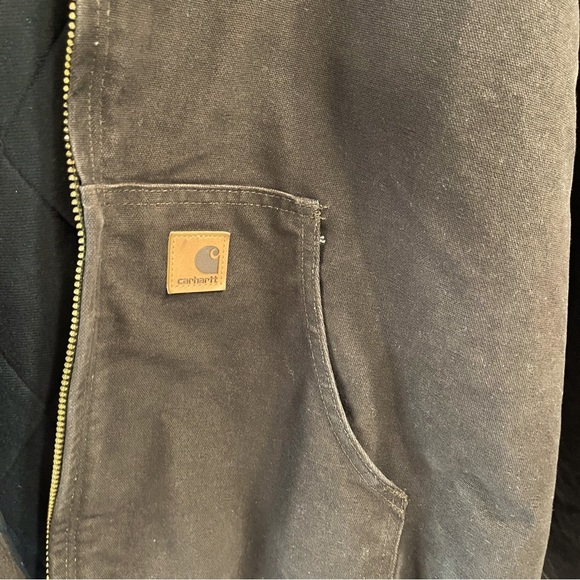 CARHARTT MEN'S INSULATED ACTIVE JAC - LOOSE FIT - WASHED DUCK - 3 WARMEST RATING - Picture 4 of 14